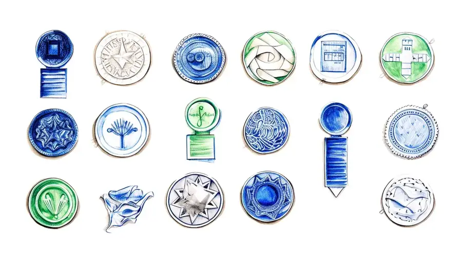A conceptual drawing of different types of learning experience design awards.