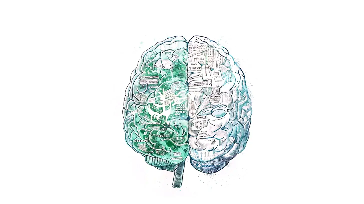 Diagram of Dual Coding Theory showing parallel verbal and visual processing channels in memory