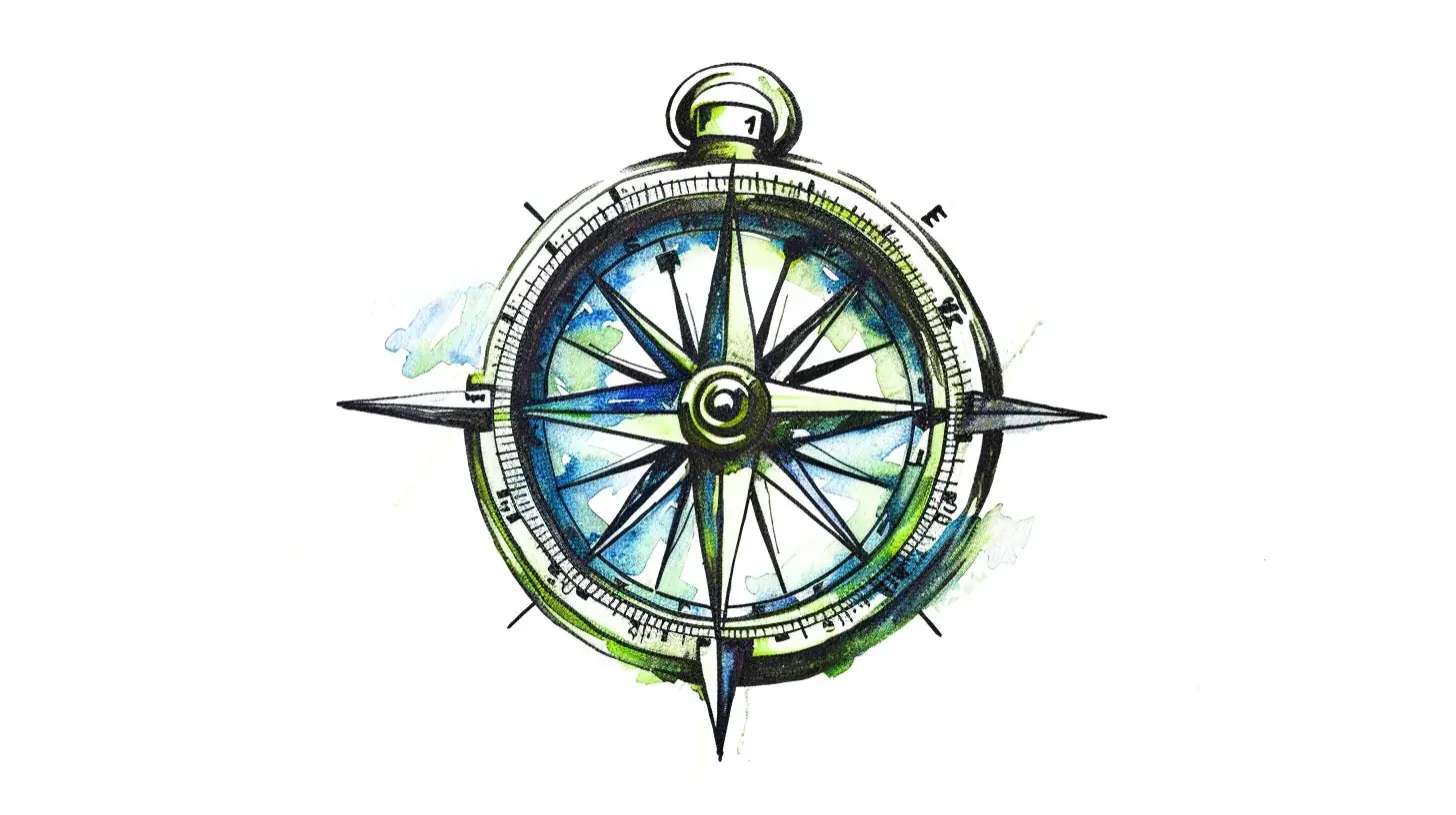 Heutagogy self-determined adult learning compass showing multiple learning paths for autonomous learners