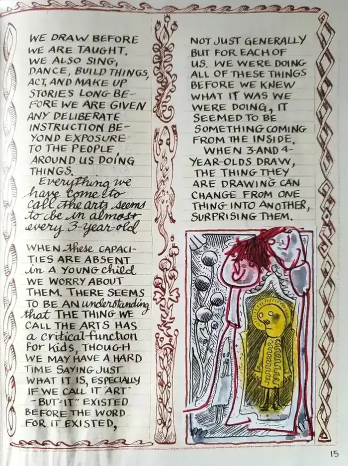 Making Comics - Lynda Barry, We draw before we are taught