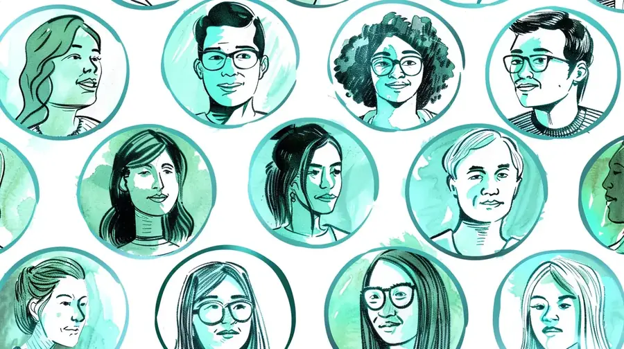 Learner persona profiles for targeted learning experience design showing diverse audience characteristics